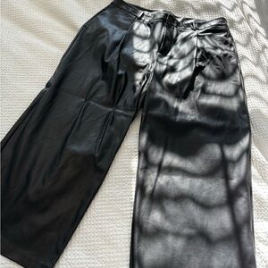 ELOQUII Leather Trousers